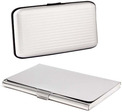 

Gadget Deals 6 Card Holder(Set of 2, Silver)