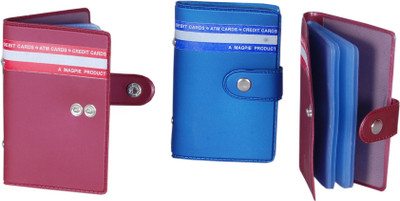

Ananda Sales 10 Card Holder(Set of 3, Multicolor)