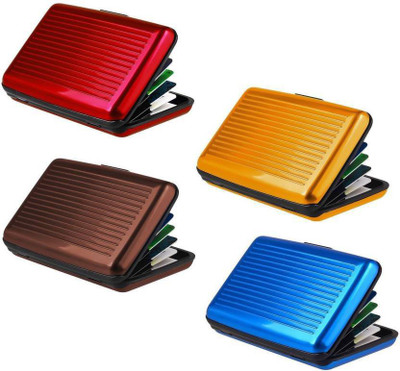 

Sayee 6 Card Holder(Set of 4, Multicolor)