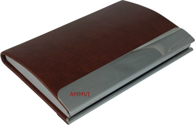 

Ammvi Creations 15 Card Holder(Set of 1, Brown)