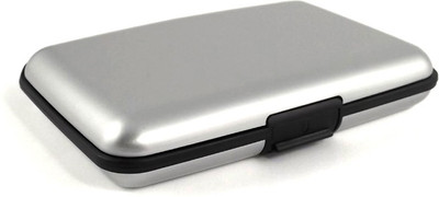 

Shiny Collection 6 Card Holder(Set of 1, Silver)