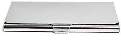 

One Touch Solution 10 Card Holder(Set of 1, Silver)