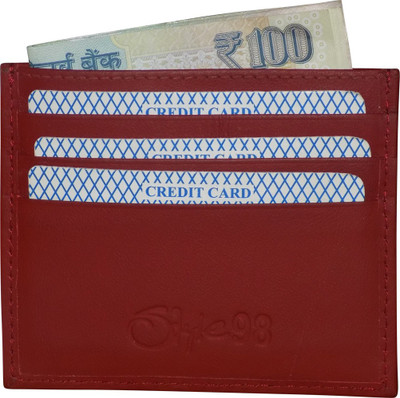 

Style 98 Fashion Series 6 Card Holder(Set of 1, Red)