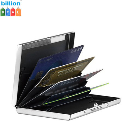 

billion Deal Men Well Looking Men's Debit/Credit/Visa Stylish Stainless ATM 6 Card Holder(Set of 1, Silver)
