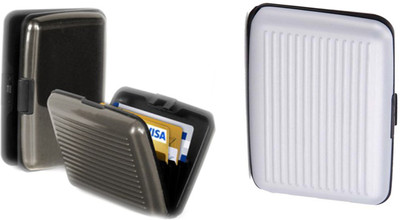 

Alexus 6 Card Holder(Set of 2, Grey, White)