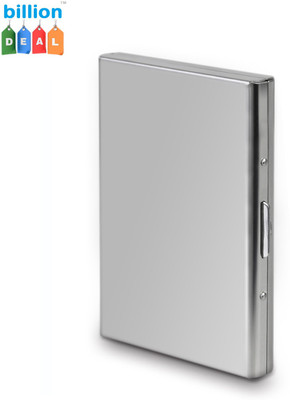 

billion Deal Purse Type Well Looking Men's Debit/Credit/Visa Stylish Metal Silver Pocket ATM 6 Card Holder(Set of 1, Silver)