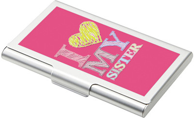 

SKY TRENDS 15 Card Holder(Set of 1, Silver)