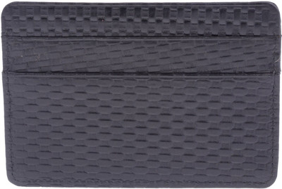 

Walletsnbags 6 Card Holder(Set of 1, Black)