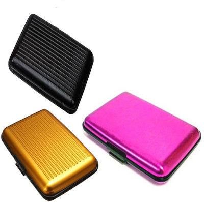 

FASTOP Set of 3 FASTOP® ATM Card Business ID Card Holder Credit Card and Debit card Wallet Holder Aluminum Security Wallet RFID Protection 6 Card Holder(Set of 3, Multicolor)