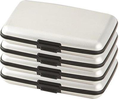 

Zarsa Za-Alumasilver4pc 6 Card Holder(Set of 4, Silver)