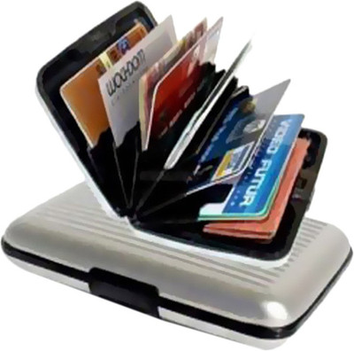 

Skykart 8 Card Holder(Set of 2, Silver)