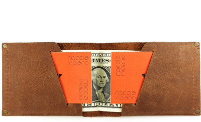 

Roccia Indiano Men Brown Genuine Leather Wallet(2 Card Slots), Brown-01