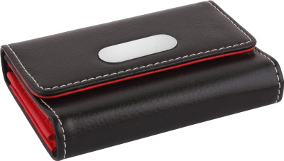 

JLT 20 Card Holder(Set of 1, Black, Red)