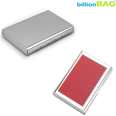 

Billionbag 6 Card Holder(Set of 2, Silver, Red)