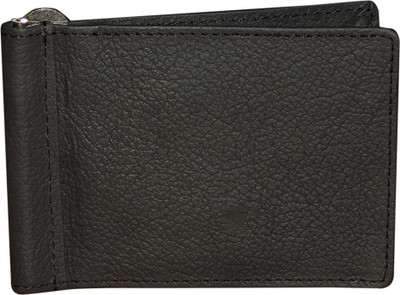

Style 98 Men Black Genuine Leather Money Clip(4 Card Slots)