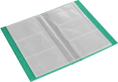 

Eco-Leatherette 3 Visiting Card book 120 Card Holder(Set of 1, Green)