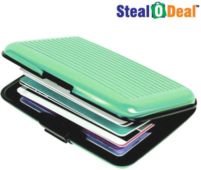 

Stealodeal Red and Green Security Credit/Debit 6 Card Holder(Set of 2, Red, Green)
