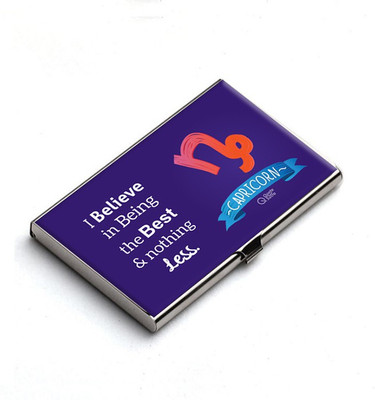 

QuoteSutra 10 Card Holder(Set of 1, Blue)