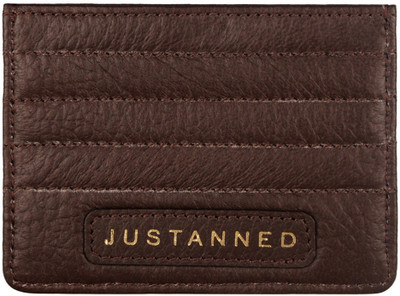 

Justanned 4 Card Holder(Set of 1, Brown)