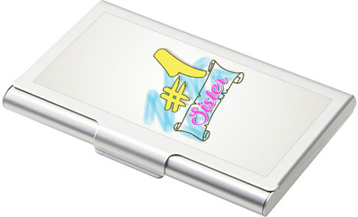 

SKY TRENDS 15 Card Holder(Set of 1, Silver)