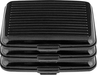 

Zarsa Za-Alumablack3pc 6 Card Holder(Set of 3, Black)