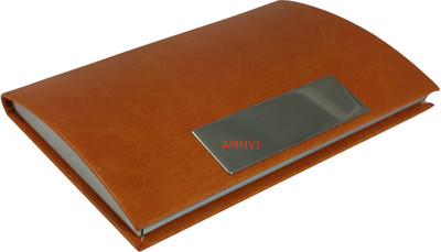 

Ammvi Creations 15 Card Holder(Set of 1, Tan)