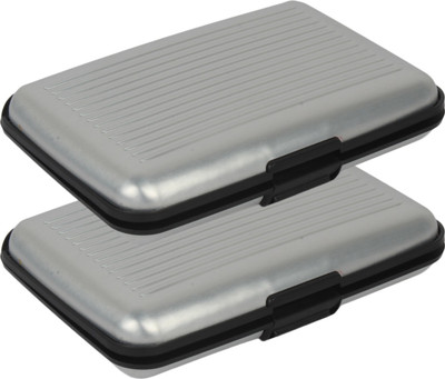 

Fox Micro 6 Card Holder(Set of 2, Silver)