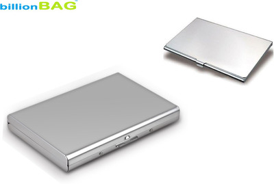 billionBAG 10 Card Holder(Set of 2, Silver)