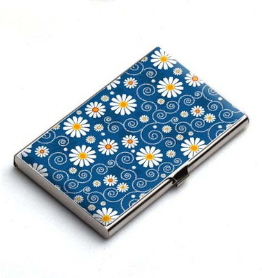 

Heartzy 10 Card Holder(Set of 1, White, Blue)