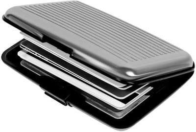 

Fashion Deck Men Grey Plastic Card Holder(6 Card Slots), Multicolor
