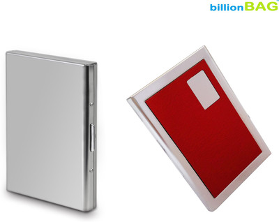 

Billionbag 6 Card Holder(Set of 2, Silver, Red)