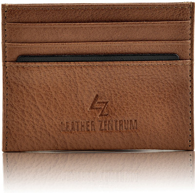 

Leather Zentrum 6 Card Holder(Set of 1, Tan)