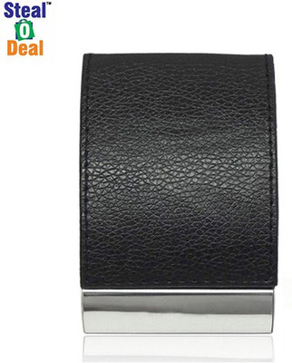 

Stealodeal Black Top Elegant Visiting 20 Card Holder(Set of 1, Black)