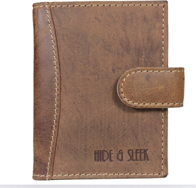 

Hide & Sleek 20 Card Holder(Set of 1, Brown)