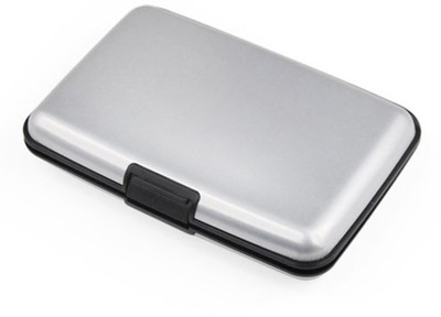 

Grio Series 6 Card Holder(Set of 1, Silver)