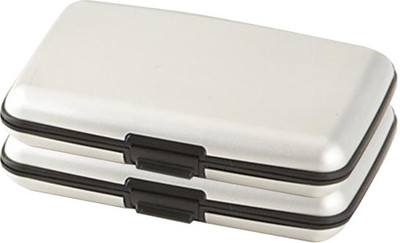 

Jazam 6 Card Holder(Set of 2, Silver)