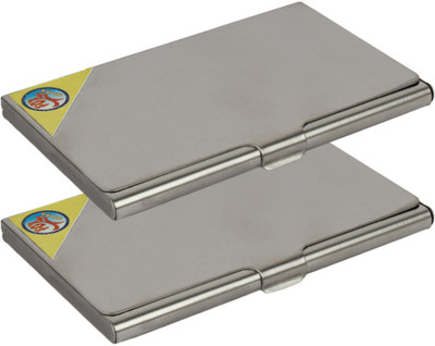 

Fox Micro 4 Card Holder(Set of 2, Silver)