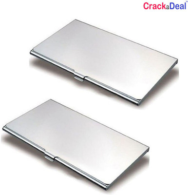 

CrackaDeal | Pack of 2 |Steel Visiting Luxurious Visiting 6 Card Holder(Set of 2, Multicolor)