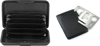 

Lovato 6 Card Holder(Set of 2, Black, Multicolor)
