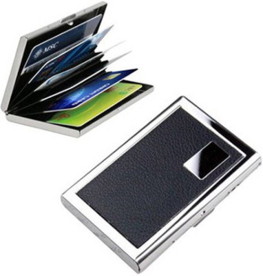 

Jazam Men's & Women's 6 Card Holder(Set of 1, Black)