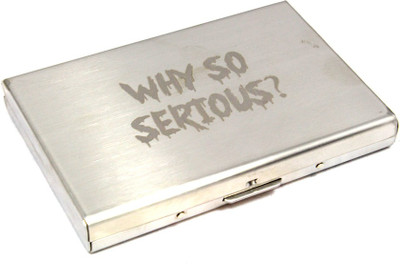 

Stealodeal Silver Y So Serious Metal Credit/Debit Keeping Bracket 6 Card Holder(Set of 1, Silver)