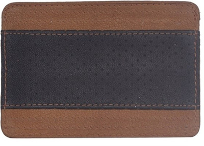 

Justanned 3 Card Holder(Set of 1, Tan)