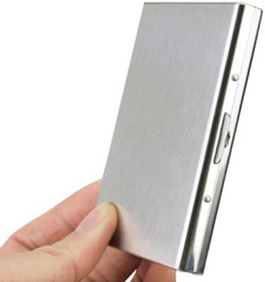 

Empreus Stainless Steel Silver 6 Card Holder(Set of 1, Silver)