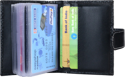 

Hide & Sleek 20 Card Holder(Set of 1, Black)