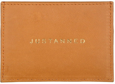 

Justanned 4 Card Holder(Set of 1, Tan)