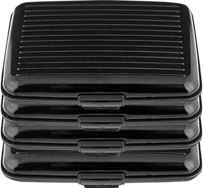 

PeepalComm Pc-Alumablack4pc 6 Card Holder(Set of 4, Black)