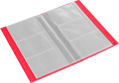 

Eco-Leatherette 3 Visiting Card book 120 Card Holder(Set of 1, Pink)