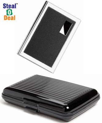 

Stealodeal High Quality Leather Design 6 Card Holder(Set of 1, Black, Multicolor)