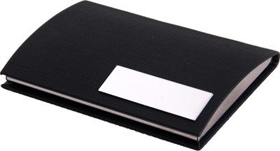 

ShopoSite Men Black Artificial Leather Card Holder(1 Card Slot)