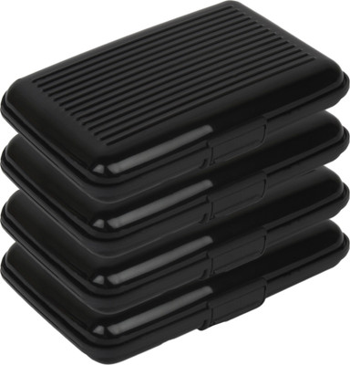 Fox 10 Card Holder(Set of 4, Black)